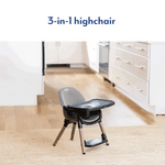 Graco Presti 3in1 Highchair - Steeple Grey