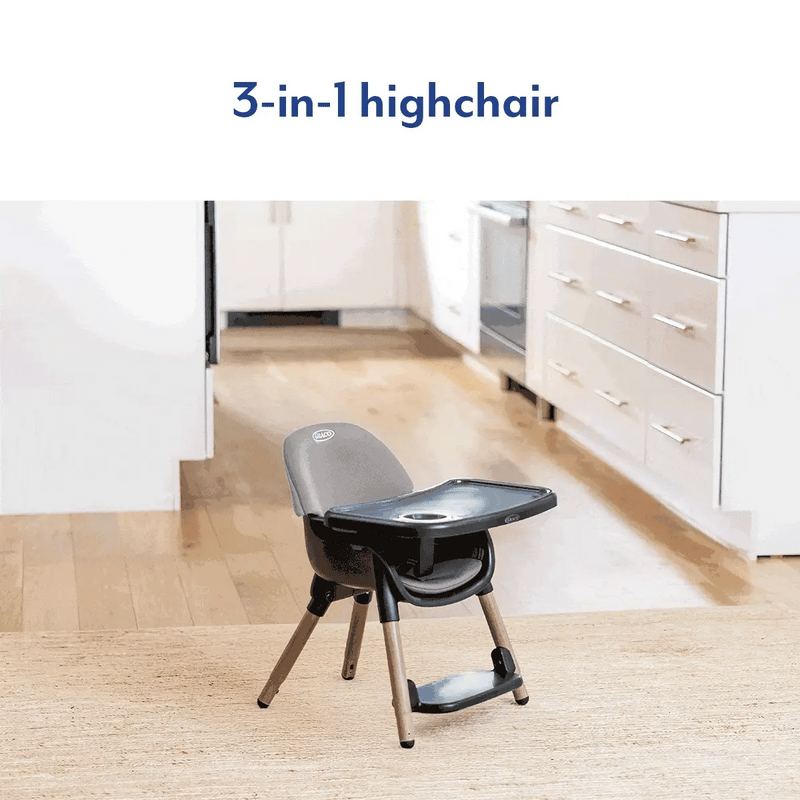 Graco Presti 3in1 Highchair - Steeple Grey