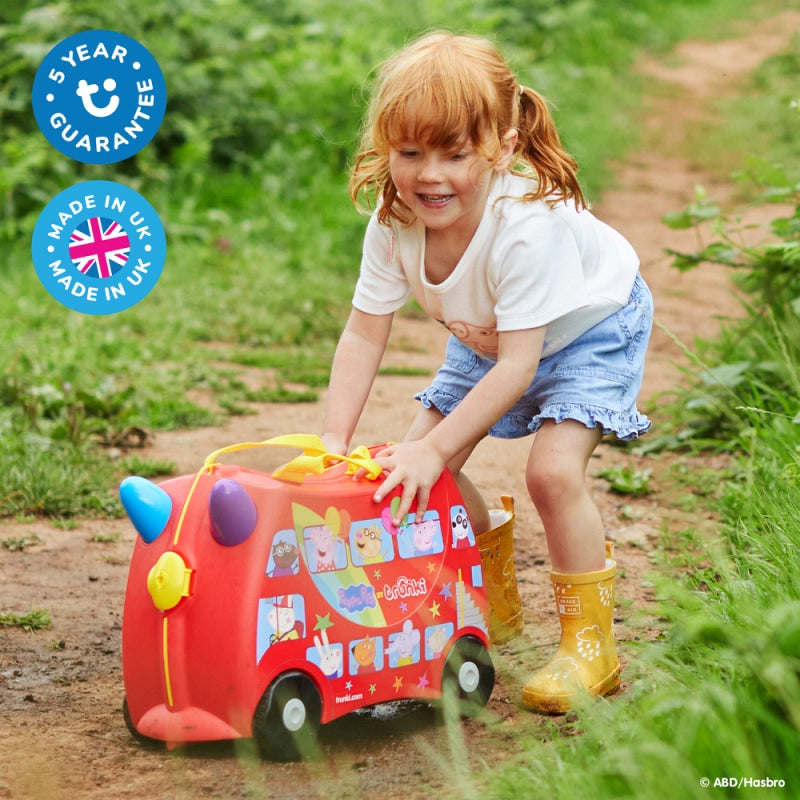 Trunki Ride-On Suitcase - Peppa Pig Party Bus
