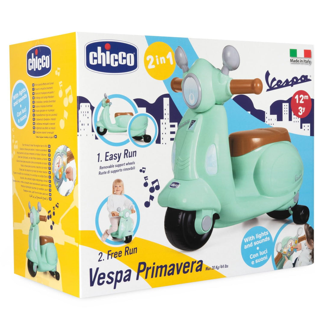 Chicco Vespa Primavera Ride-On – Mint Milk