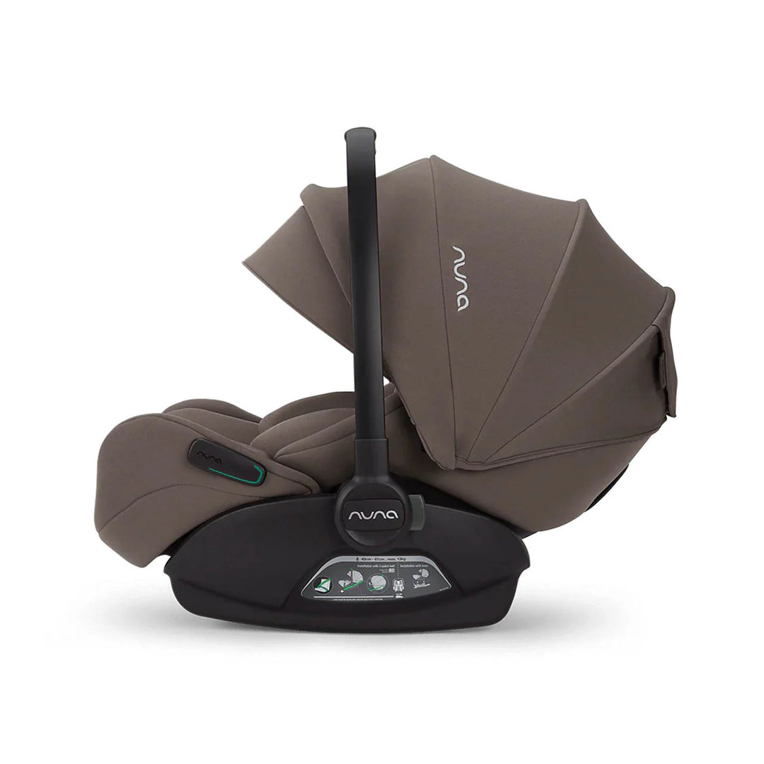 Nuna TRIV Next, LYTL Carrycot, ARRA Flex + Base Curve Travel System - Chestnut