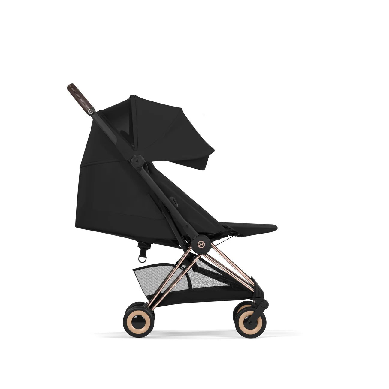 Cybex COŸA Comfort + Foldable Carrycot Rose Gold - Sepia Black (2026 Model)