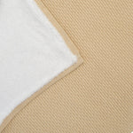 Clair De Lune Organic Knit Sherpa Blanket - Cream