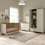 Babymore Mira 3 Piece Nursery Room Set – Cashmere Warm Oak