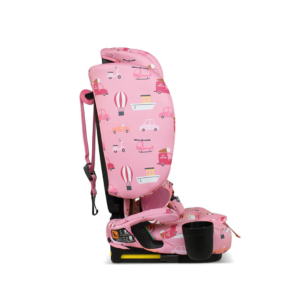 Cosatto On The Go i-Size Travel Car Seat - Itchy Feet Rosy
