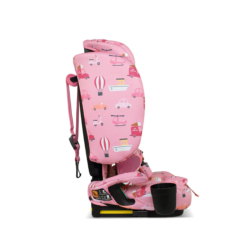 Cosatto On The Go i-Size Travel Car Seat - Itchy Feet Rosy
