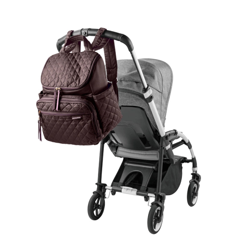 Skip Hop Forma Quilted Changing Backpack - Chocolate