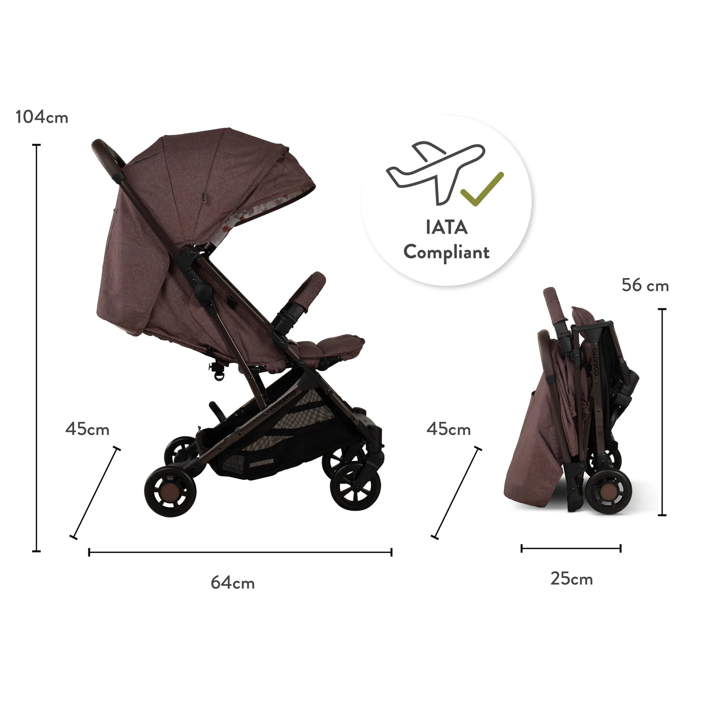 Cosatto Yo! Compact Stroller - Bear Hug