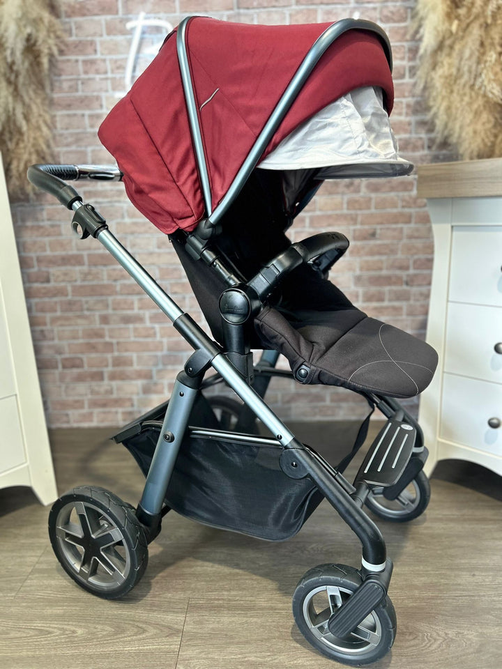 PRE LOVED Silver Cross Pioneer 2in1 Travel System - Vintage Red