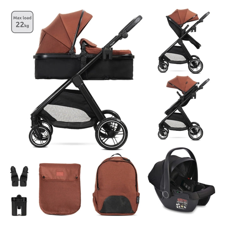 Lorelli Aspen 3in1 Travel System Inc Aria I Size Car Seat – Picante