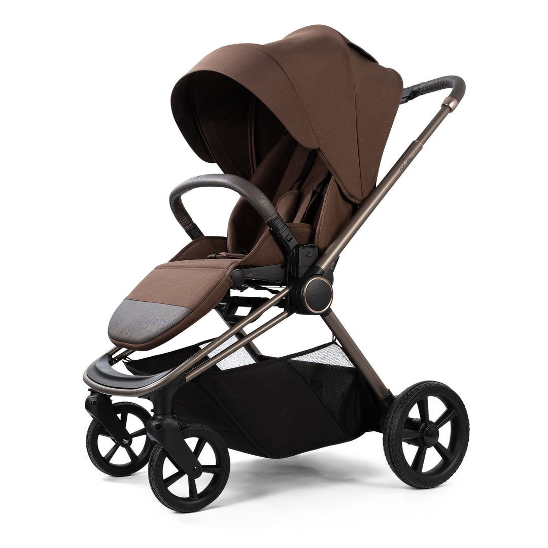 Redkite Push Me Cruise Complete Essentials Baby Bundle Inc Spin Base - Chestnut