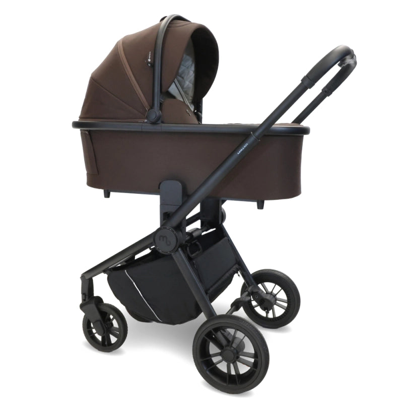 My Babiie MB450i 3in1 Travel System with Rotating Car Seat + Base - Chocolate