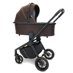My Babiie MB450i 3in1 Travel System with Rotating Car Seat + Base - Chocolate