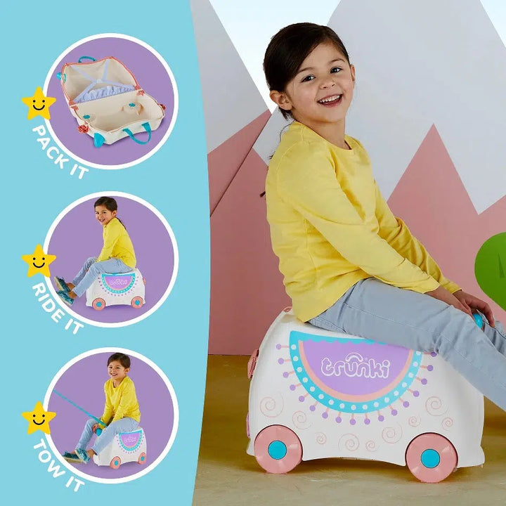 Trunki Ride-On Suitcase - Lola The Lama
