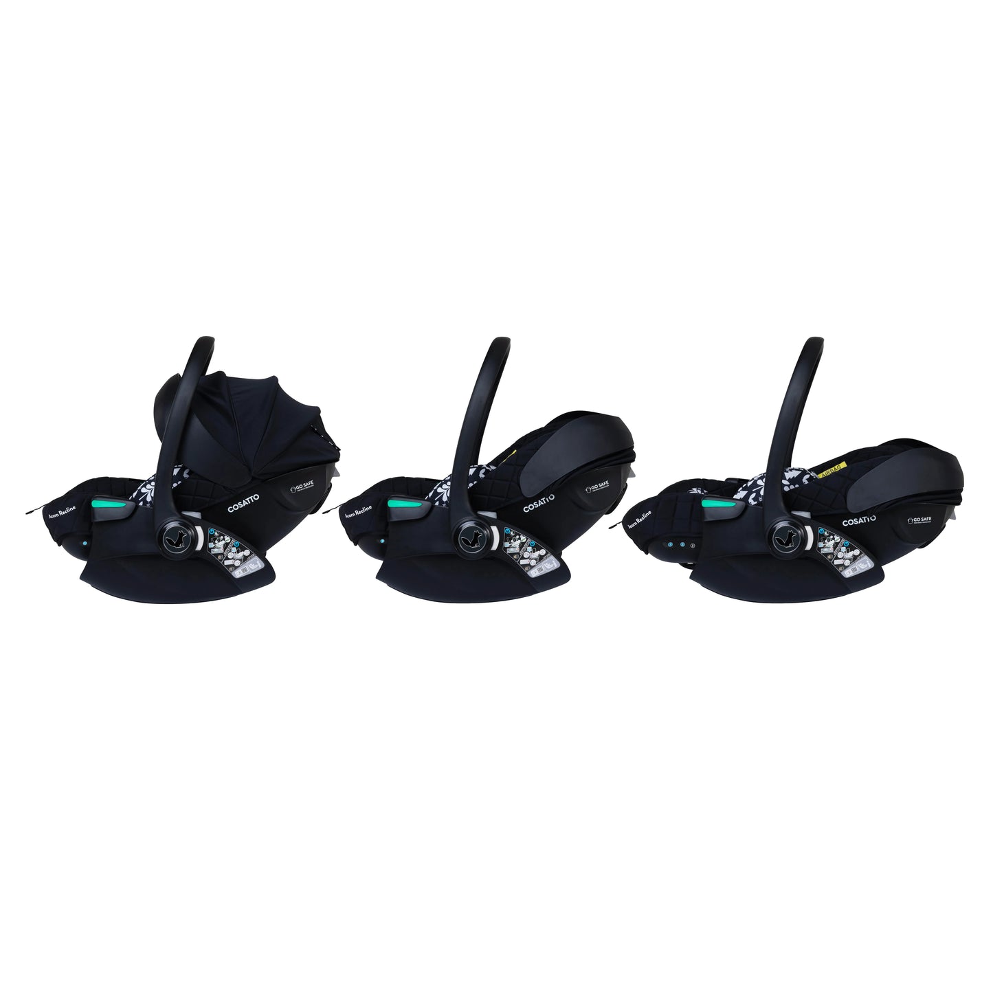 Cosatto Woosh City Recline Car Seat Bundle - Silhouette