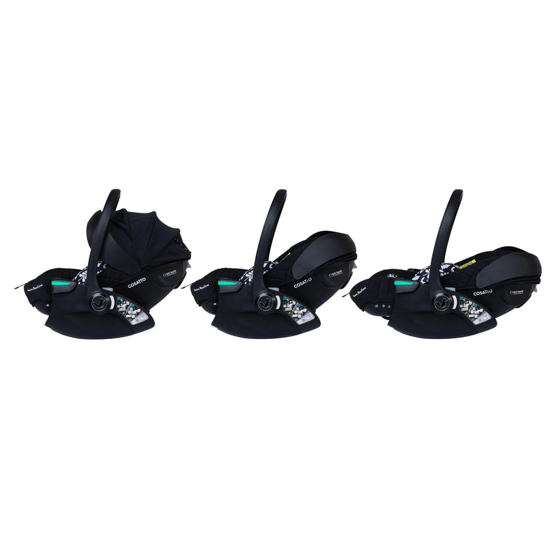 Cosatto Woosh City Recline Car Seat Bundle - Silhouette