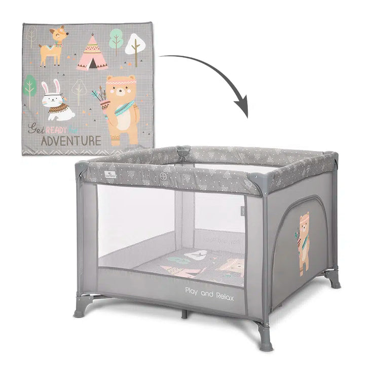 Lorelli Play N Relax Playpen – Grey