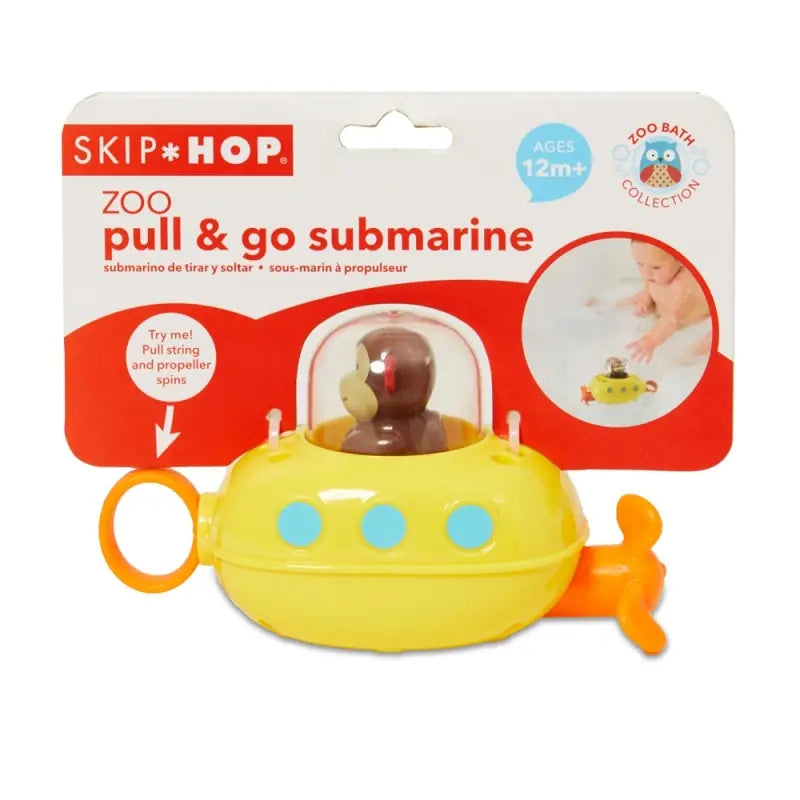 Skip Hop Zoo Pull & Go Monkey Submarine