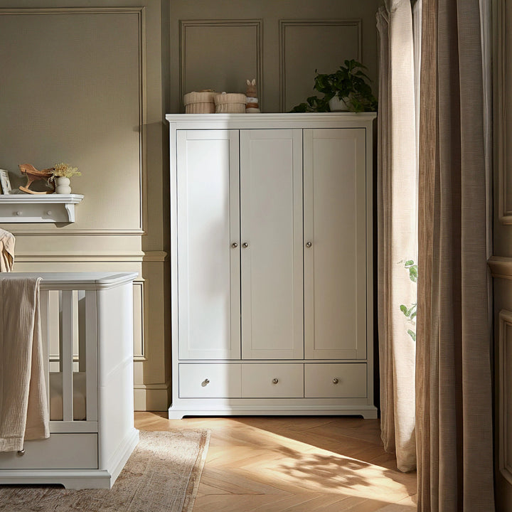 CuddleCo Beaumont Grand 3 Piece Nursery Furniture Set - White