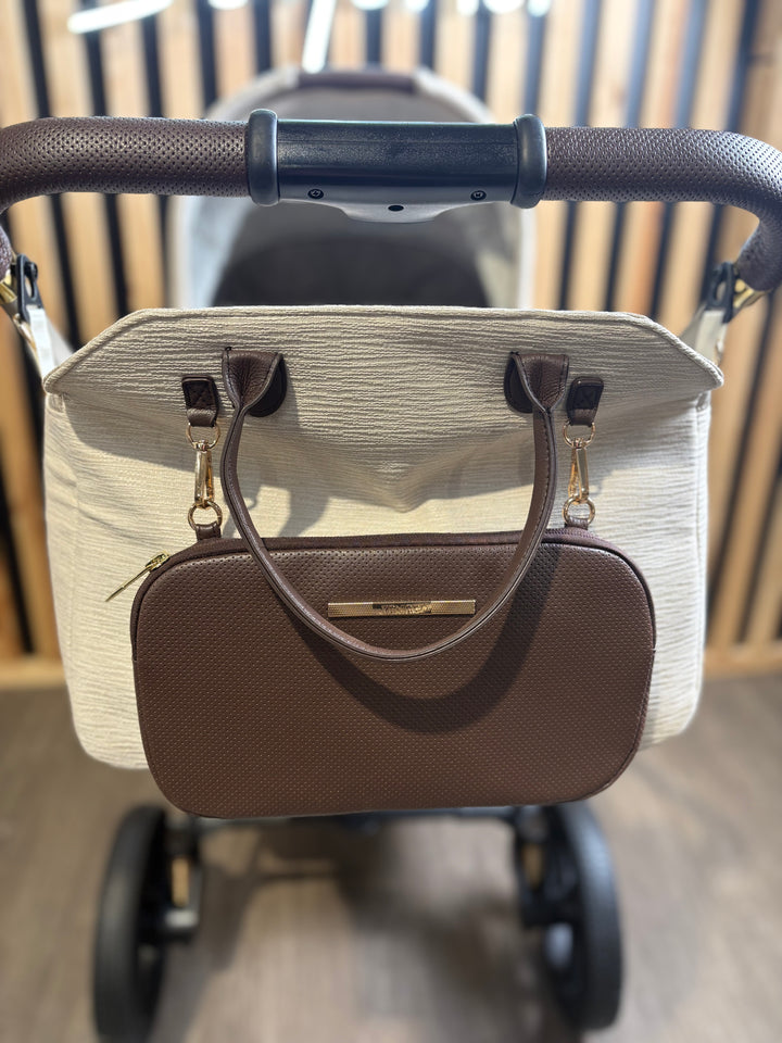 PRE LOVED Venicci Tinum Upline 2in1 Travel System - Stone Beige
