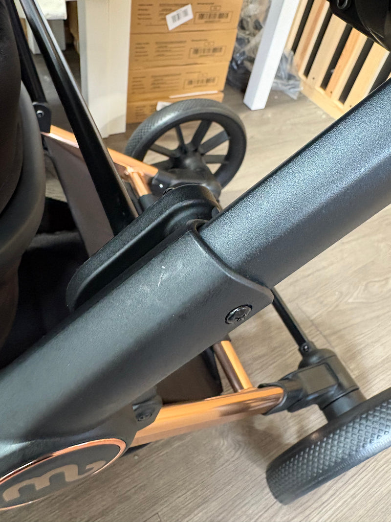 PRE LOVED My Babiie MB33 SE Twin Pushchair - Rose Gold Black