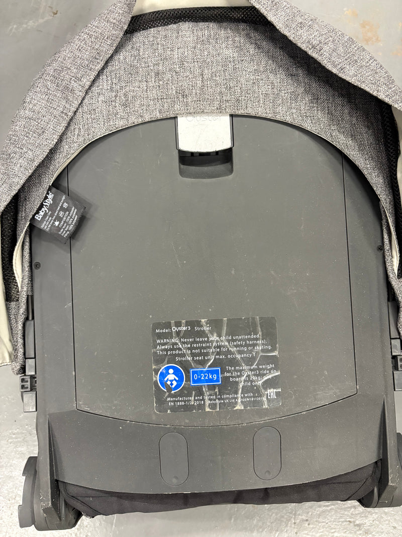 PRE LOVED Babystyle Oyster3 Pram + Pushchair - City Grey