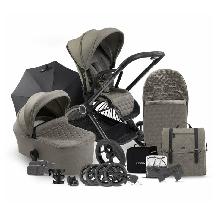 EX DISPLAY iCandy Core Light Moss Travel System Bundle