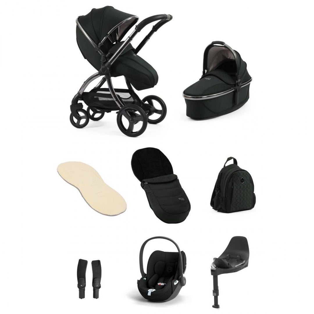 egg 3 Luxury Cloud T i-Size Travel System Bundle - Black Olive