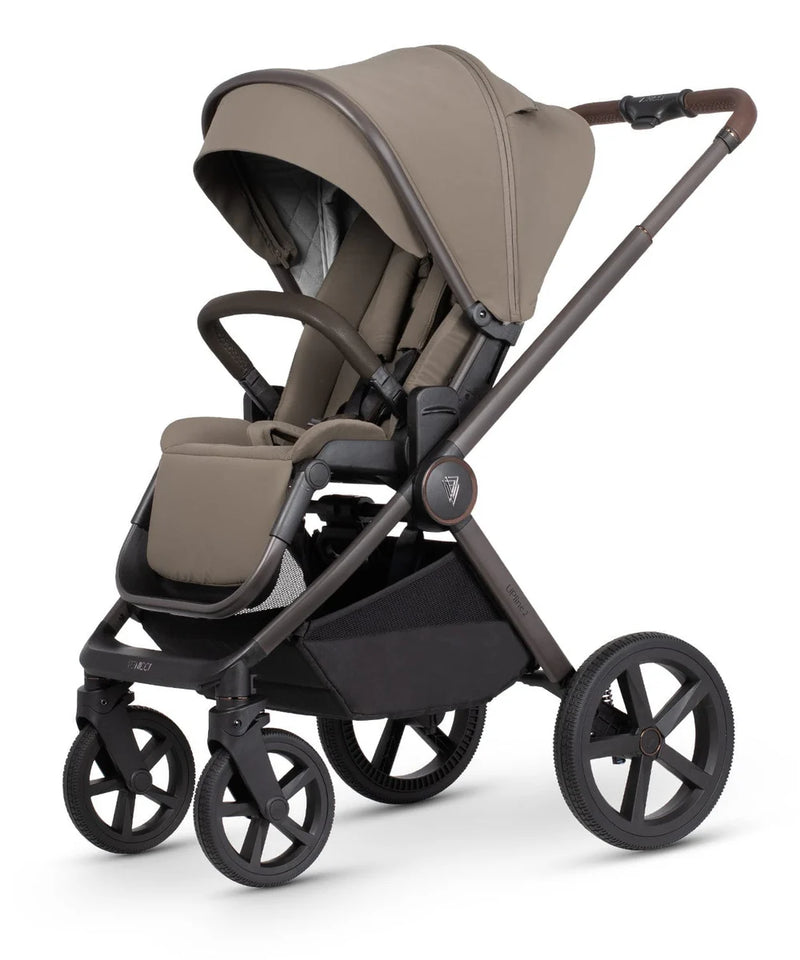 Venicci Upline2 Pushchair, Carrycot + Accessories Travel System Bundle - Special Edition Powder