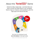 tonies Toniebox 2 Play Set with Paw Patrol Chase Tonie, Tonieplay Game & Tonieplay Controller - Sunset Red
