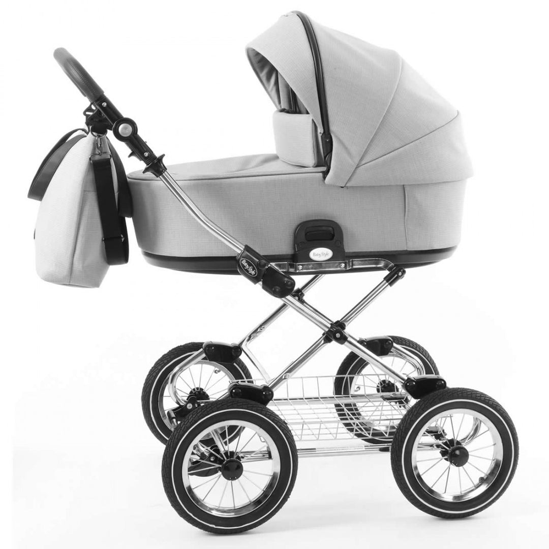 EX DISPLAY Babystyle Prestige Vogue Classic 3in1 + Isofix Base Travel System - Flint Inc x2 Full Sets Of Wheels