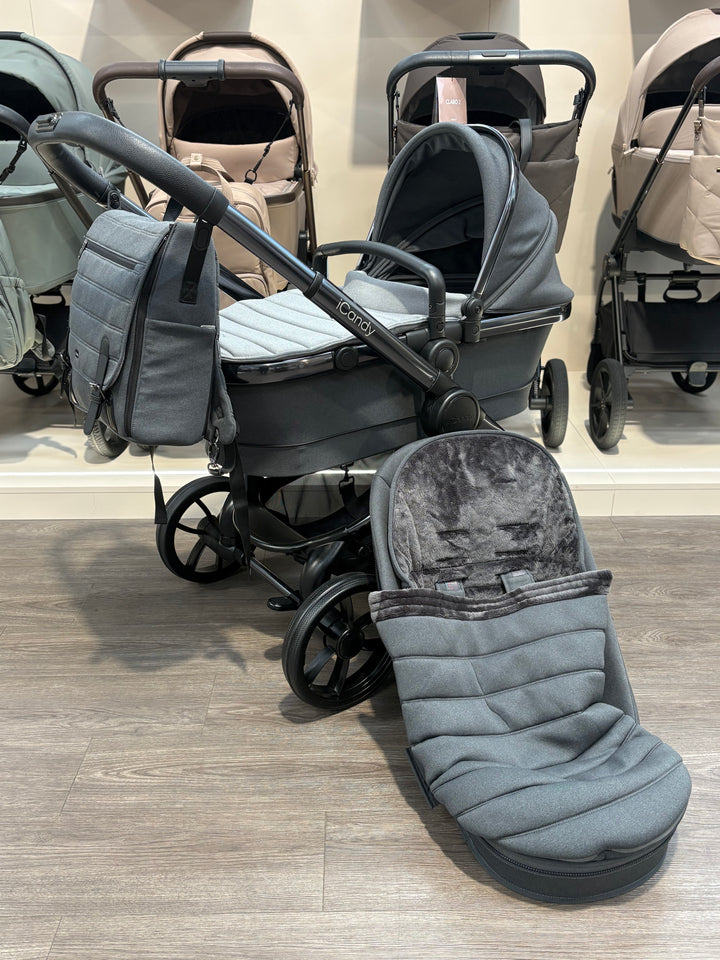 PRE LOVED iCandy Peach 7 Pram + Pushchair - Phantom/Truffle