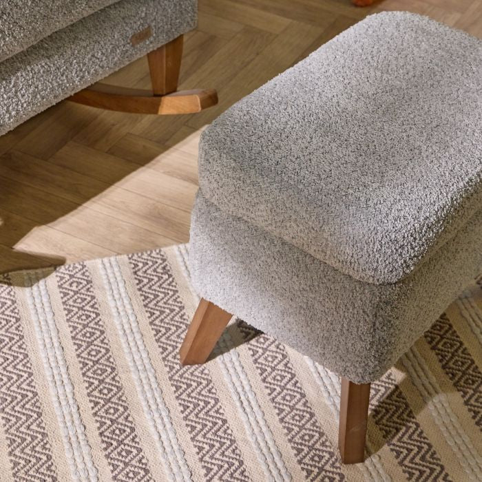 Tutti Bambini Harper Rocking Chair & Footstool - Cloud Grey