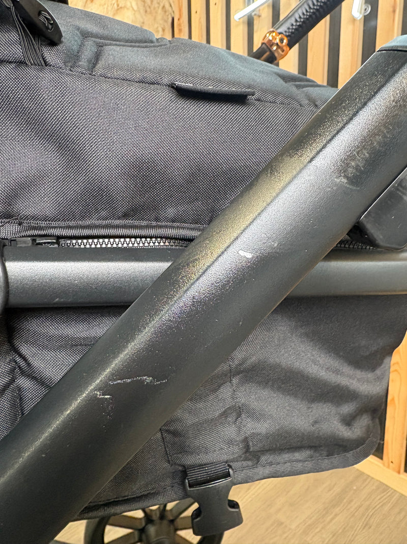 PRE LOVED My Babiie MB33 Twin Pushchair - Black Leopard