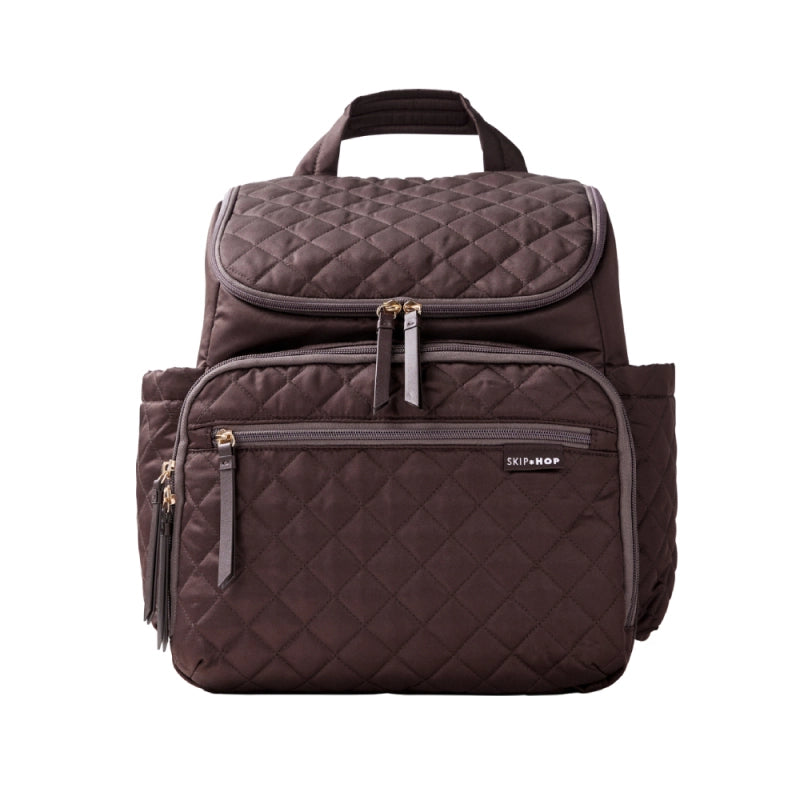 Skip Hop Forma Quilted Changing Backpack - Chocolate
