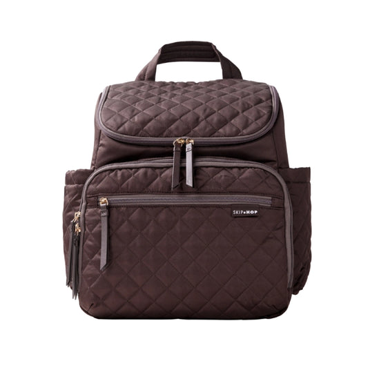 Skip Hop Forma Quilted Changing Backpack - Chocolate