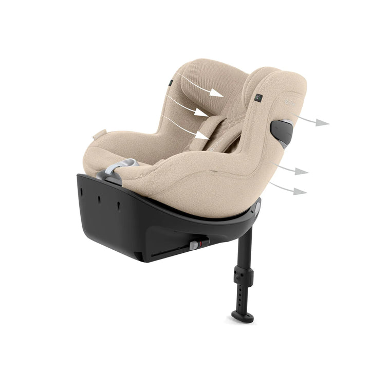 Cybex Sirona Ti i-Size Plus Car Seat - Cozy Beige