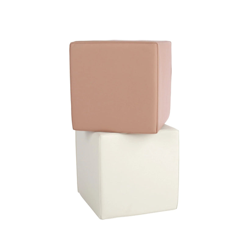 CuddleCo Soft Play Cubes 2 Piece - Tuscany & Pebble