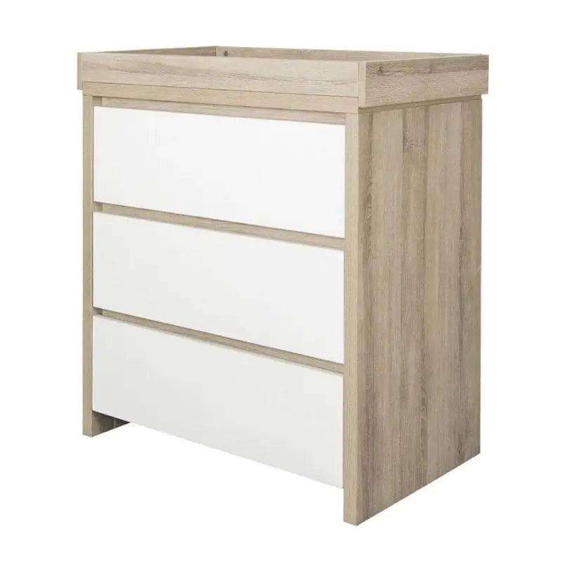 Tutti Bambini Modena Chest Changer - White and Oak COLLECTION ONLY