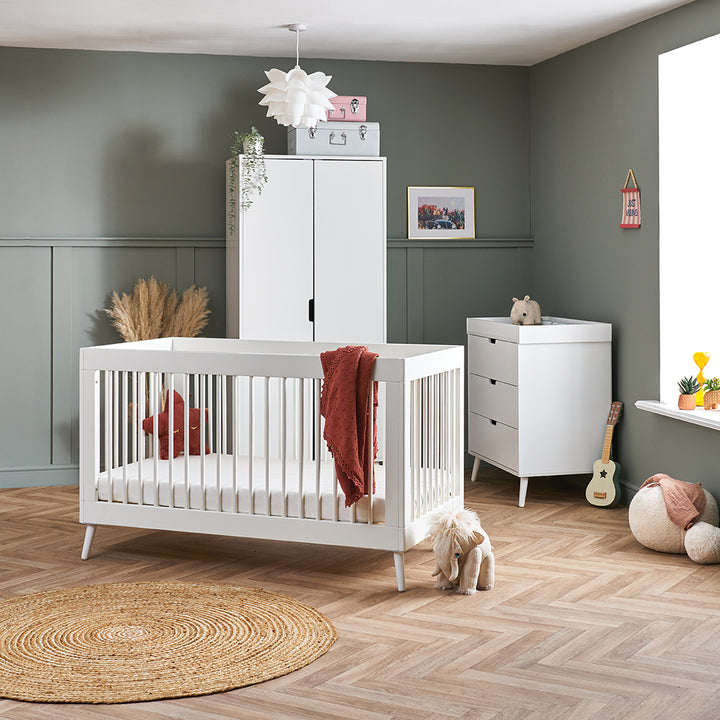 Obaby Maya Scandi 3 Piece room Set – Nordic White