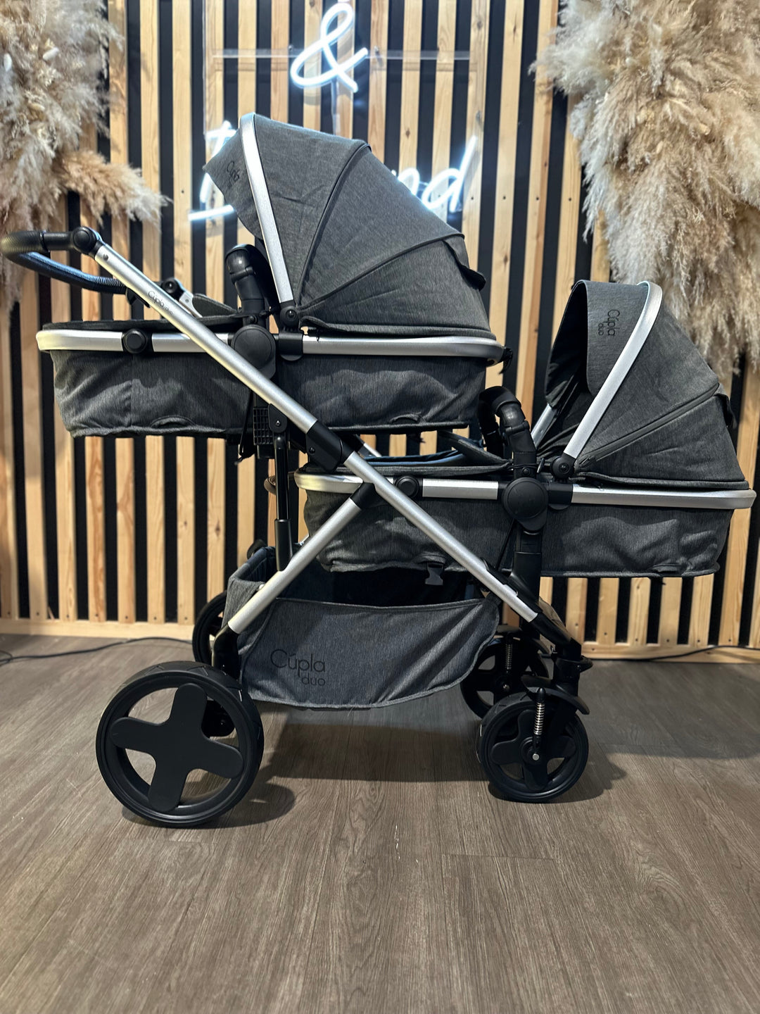 PRE LOVED Baby Elegance Cupla Duo - Grey