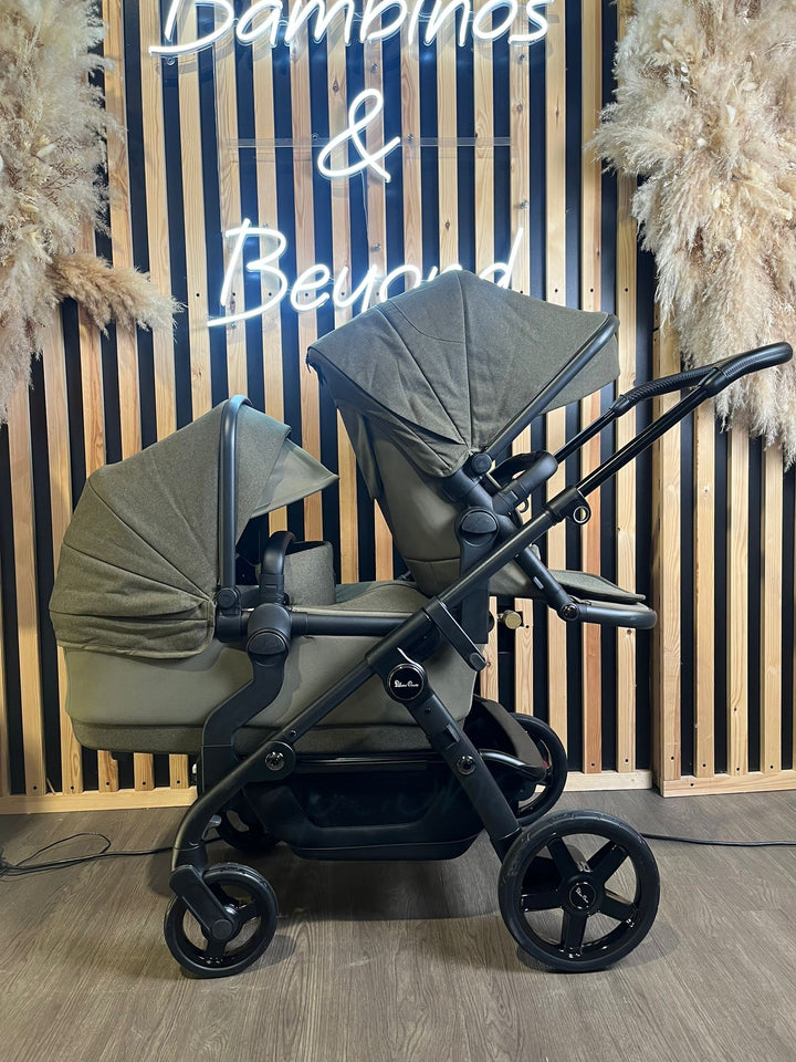 PRE LOVED Silver Cross Wave Double Travel System - Cedar