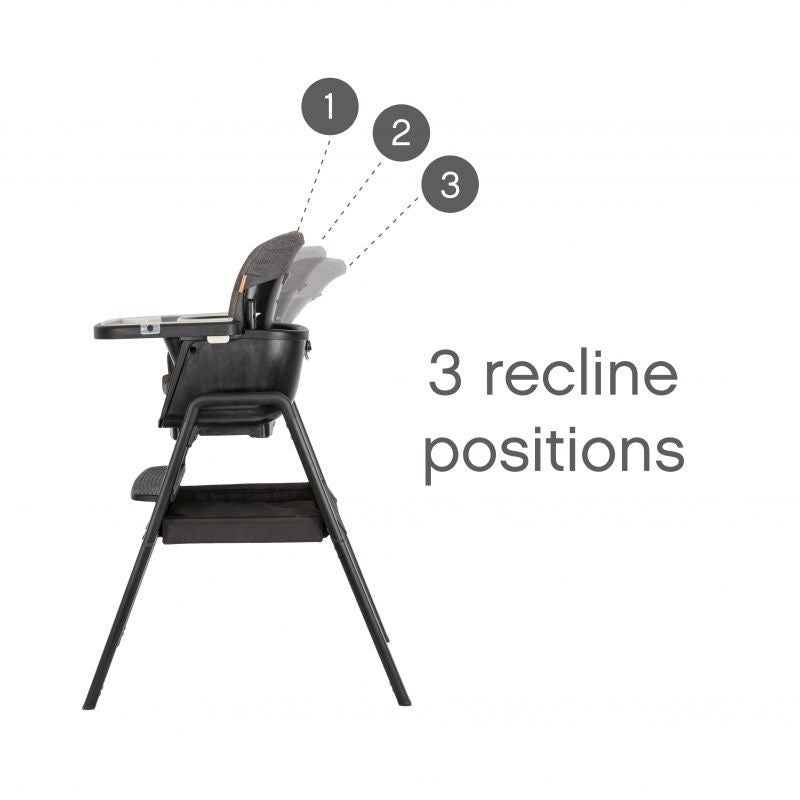 Tutti Bambini 2in1 Nova Highchair/Rocker Bundle-Black