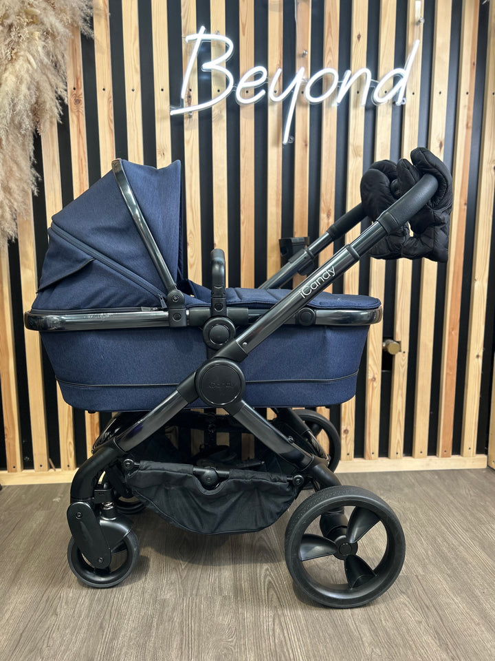 PRE LOVED iCandy Peach 6 Travel System - Navy Twill