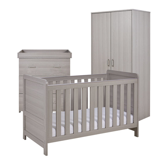 Babymore Caro 3 Piece Room Set – Greywash