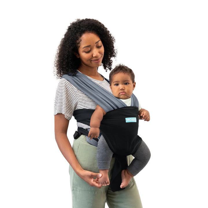 Moby Easy Wrap Carrier - Charcoal/Black