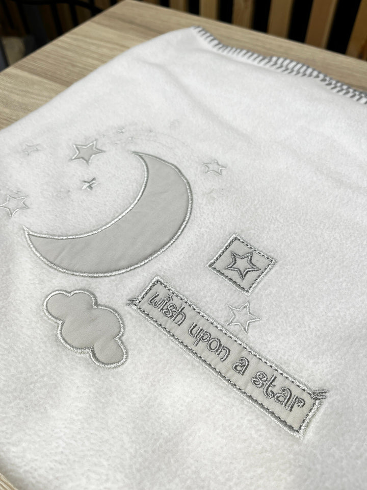 EX DISPLAY Moon & Star Fleece Baby Blanket