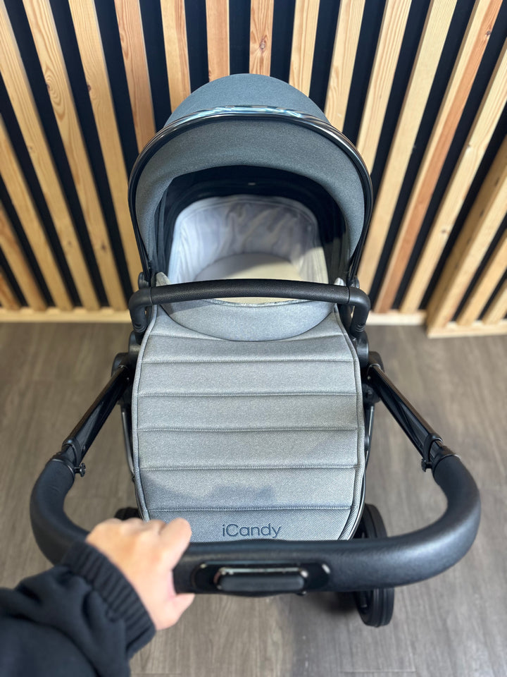 PRE LOVED iCandy Peach 7 Pram + Pushchair - Phantom/Truffle