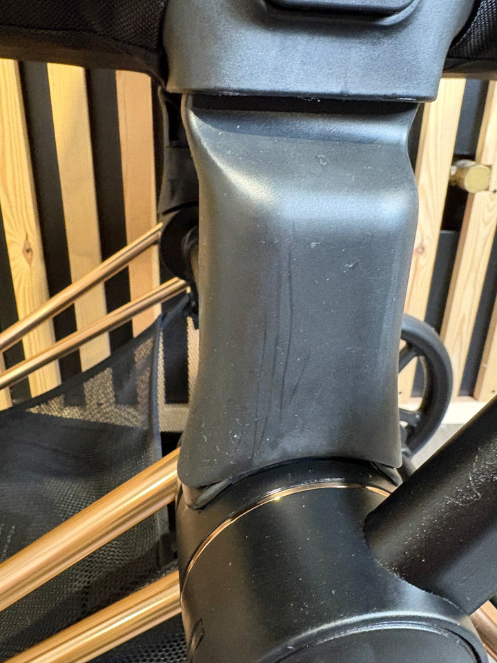 PRE LOVED Cybex Priam Travel System - Sepia Black on Rose Gold