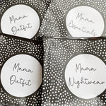 Bobbin & Bumble Zip Lock Hospital Bag Organiser Pouches - Spotty Print